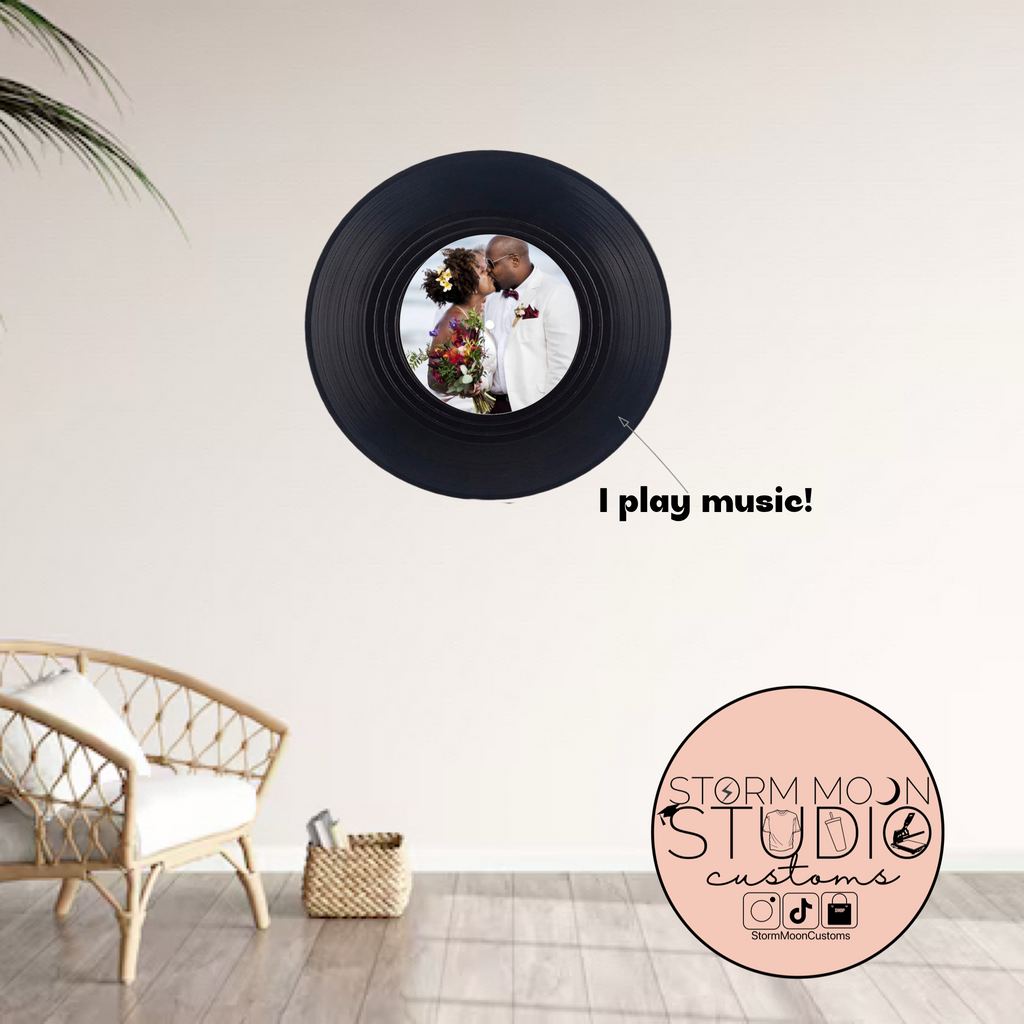 Personalized Vinyl Record Wall Hanging