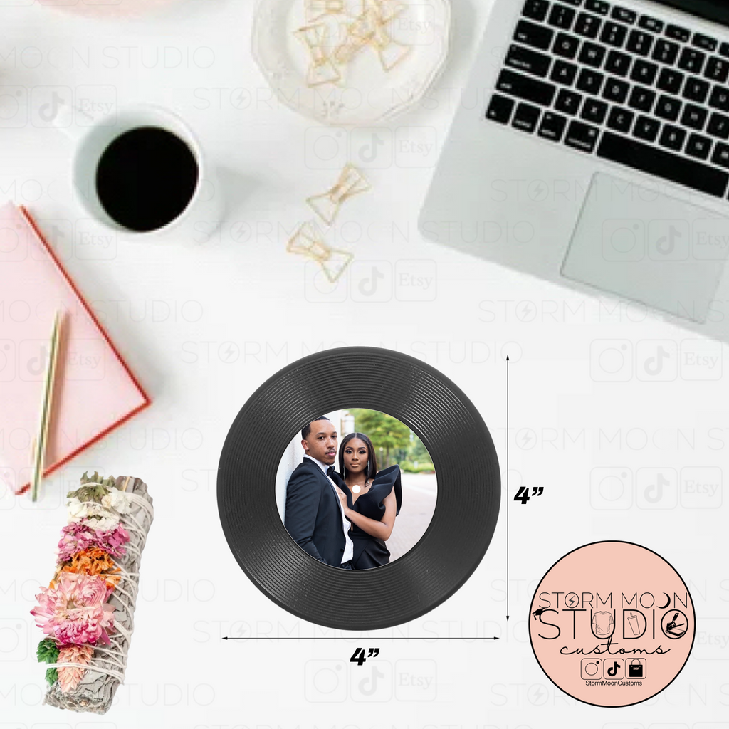 Personalized Vinyl Record Coasters