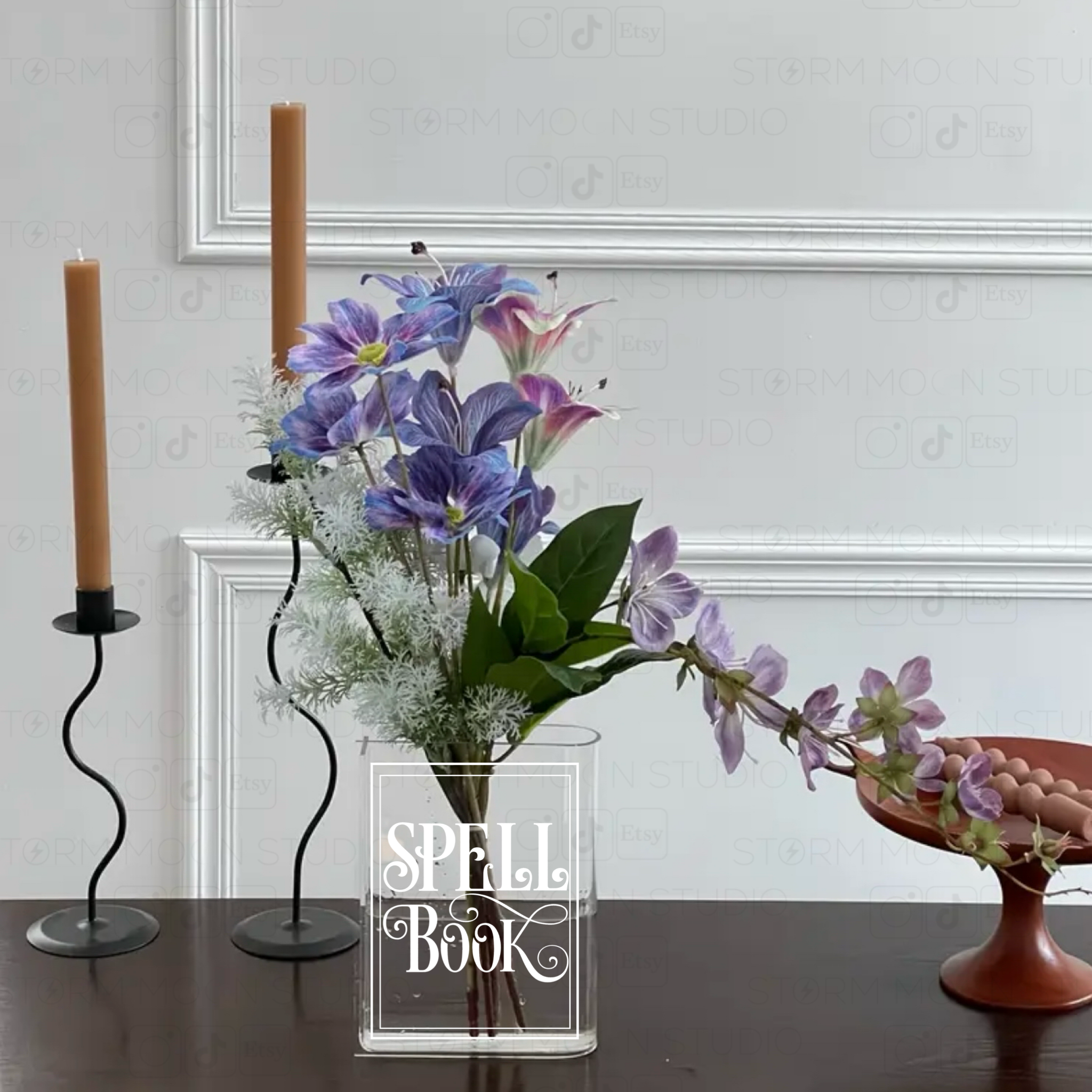 Custom Acrylic Book Vase