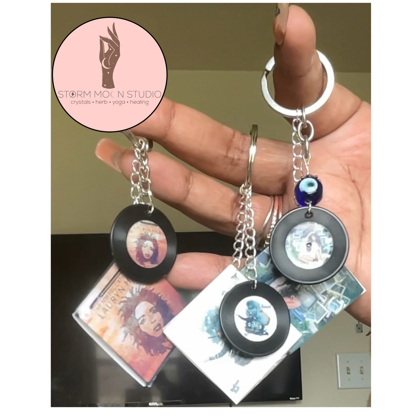 Playable Vinyl Record Keychain