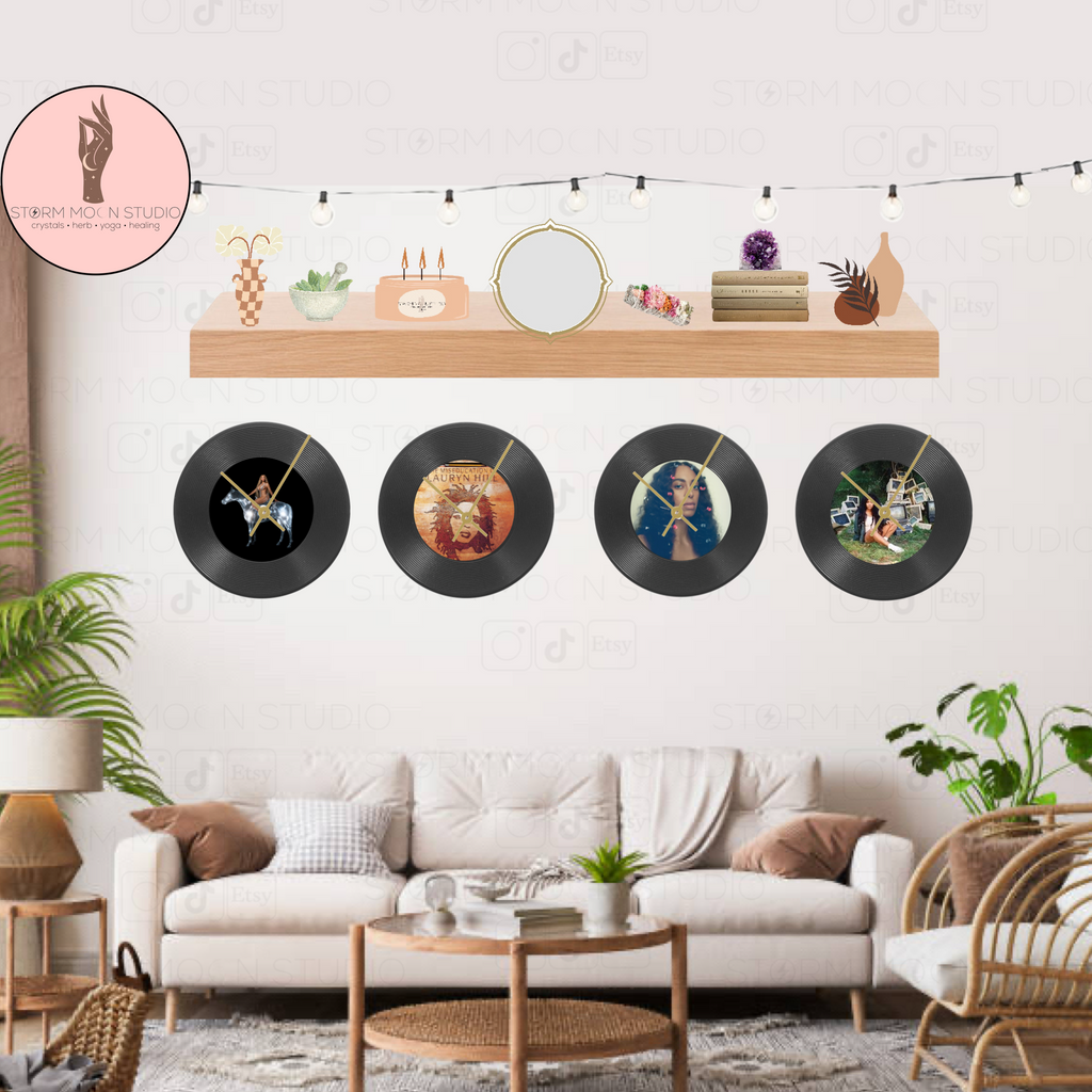 Personalized Vinyl Record Clock