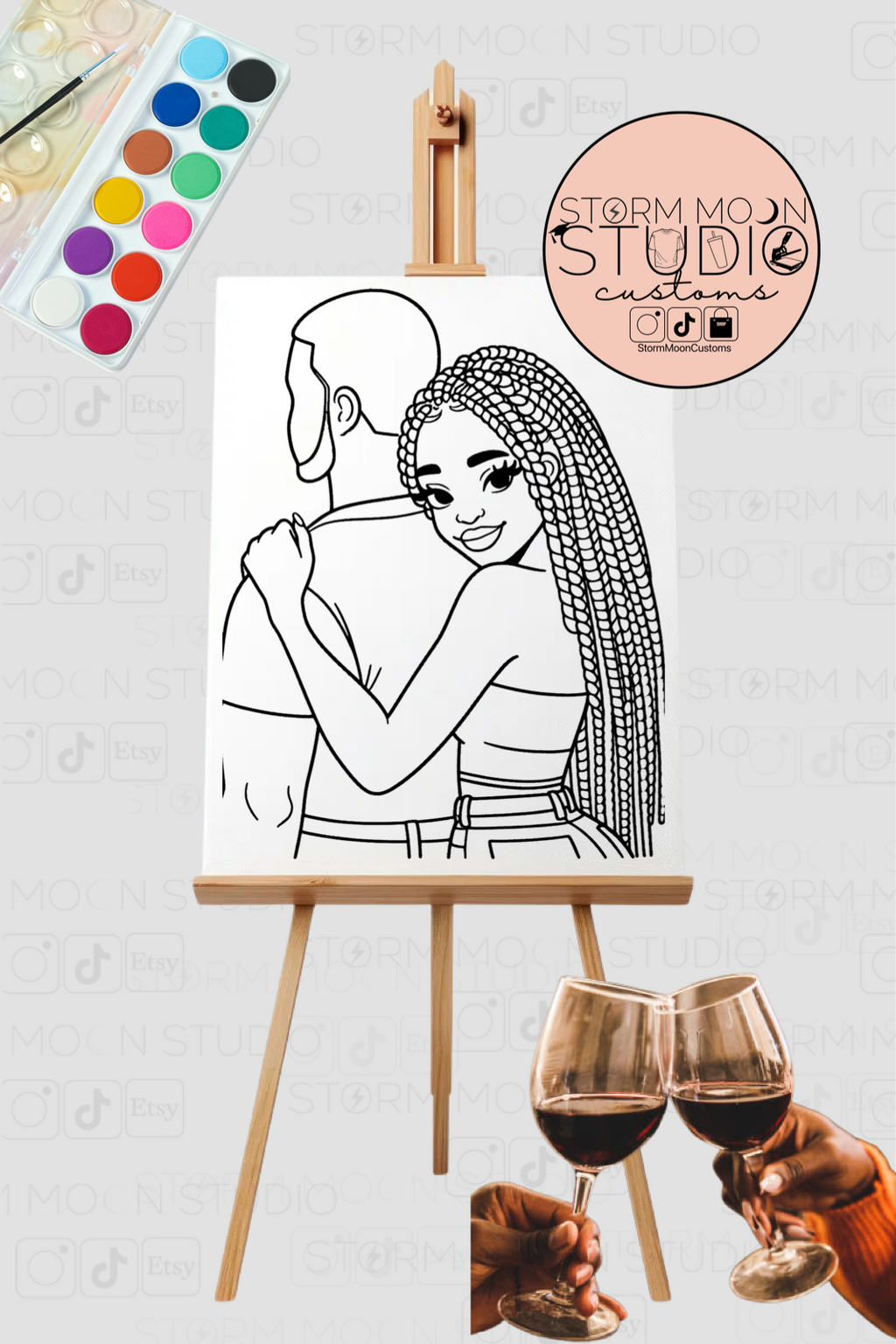 Paint & Sip Canvas