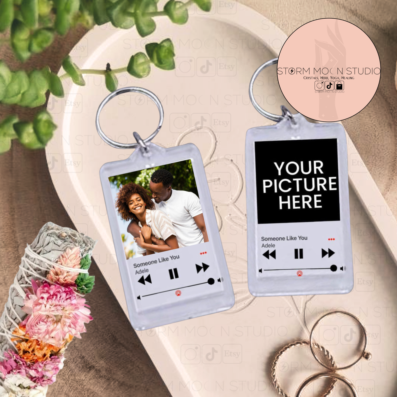 Personalized Acrylic Album/Song Keychain