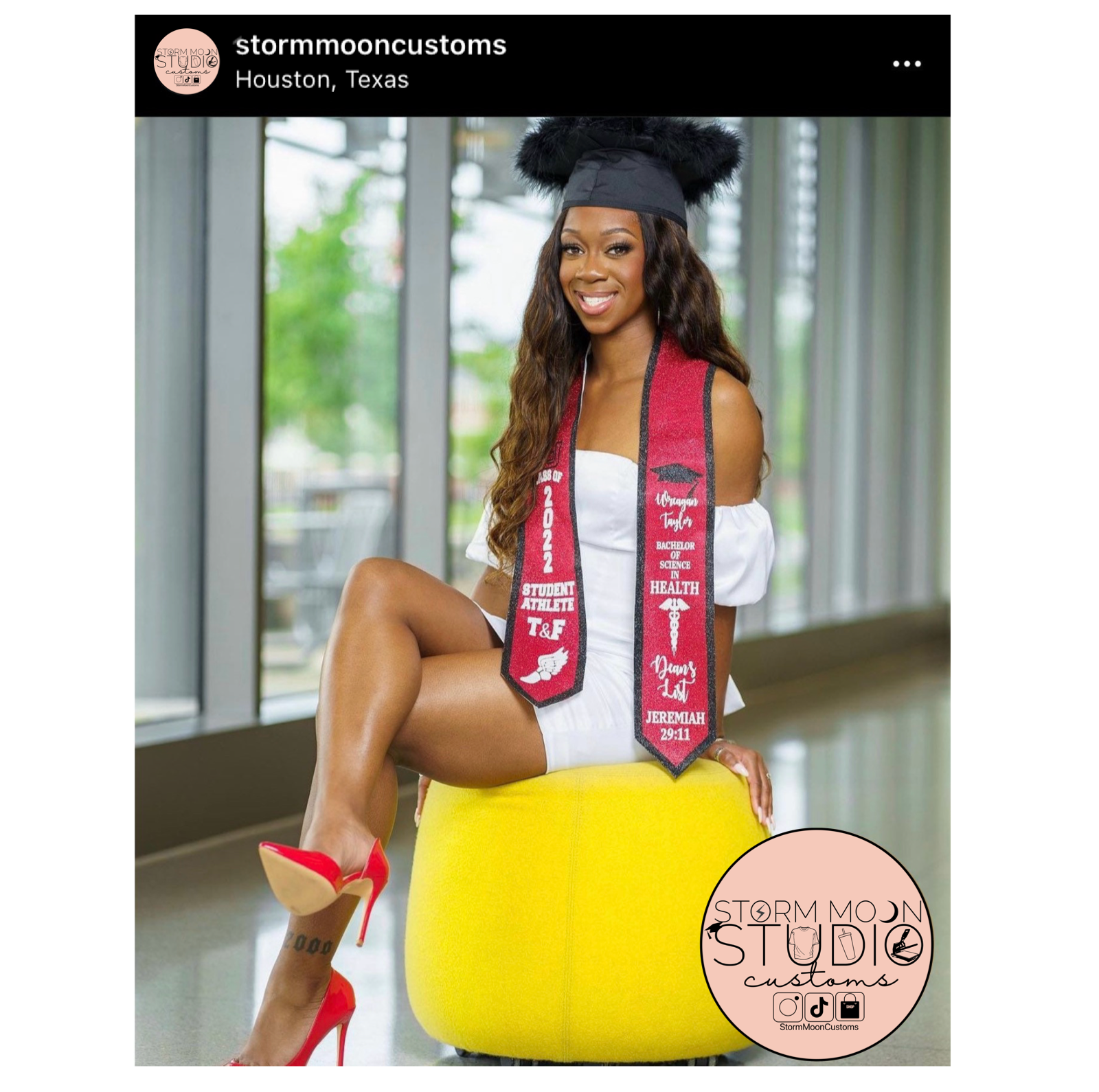 Custom Graduation Stole (various styles)