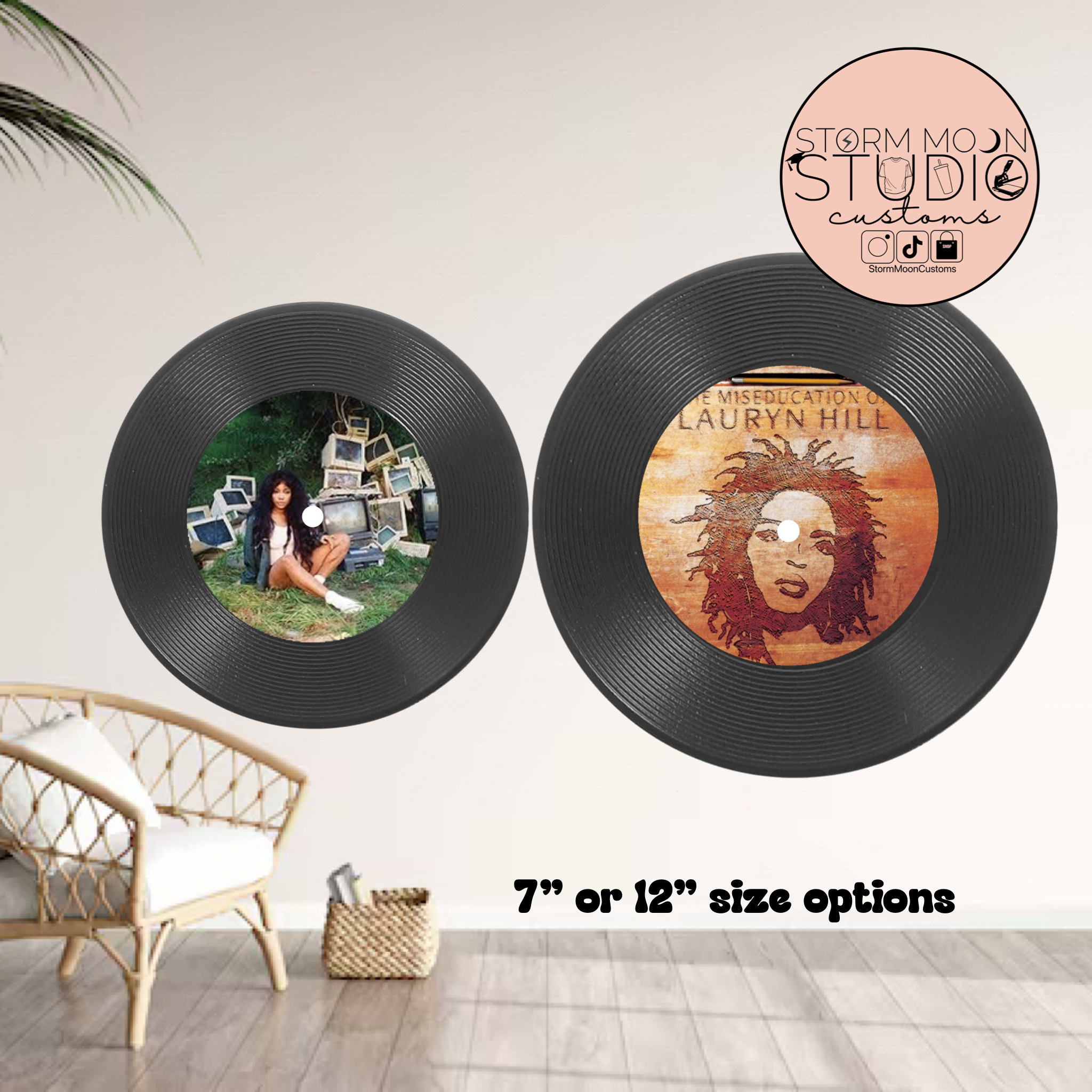 Personalized Vinyl Record Wall Hanging