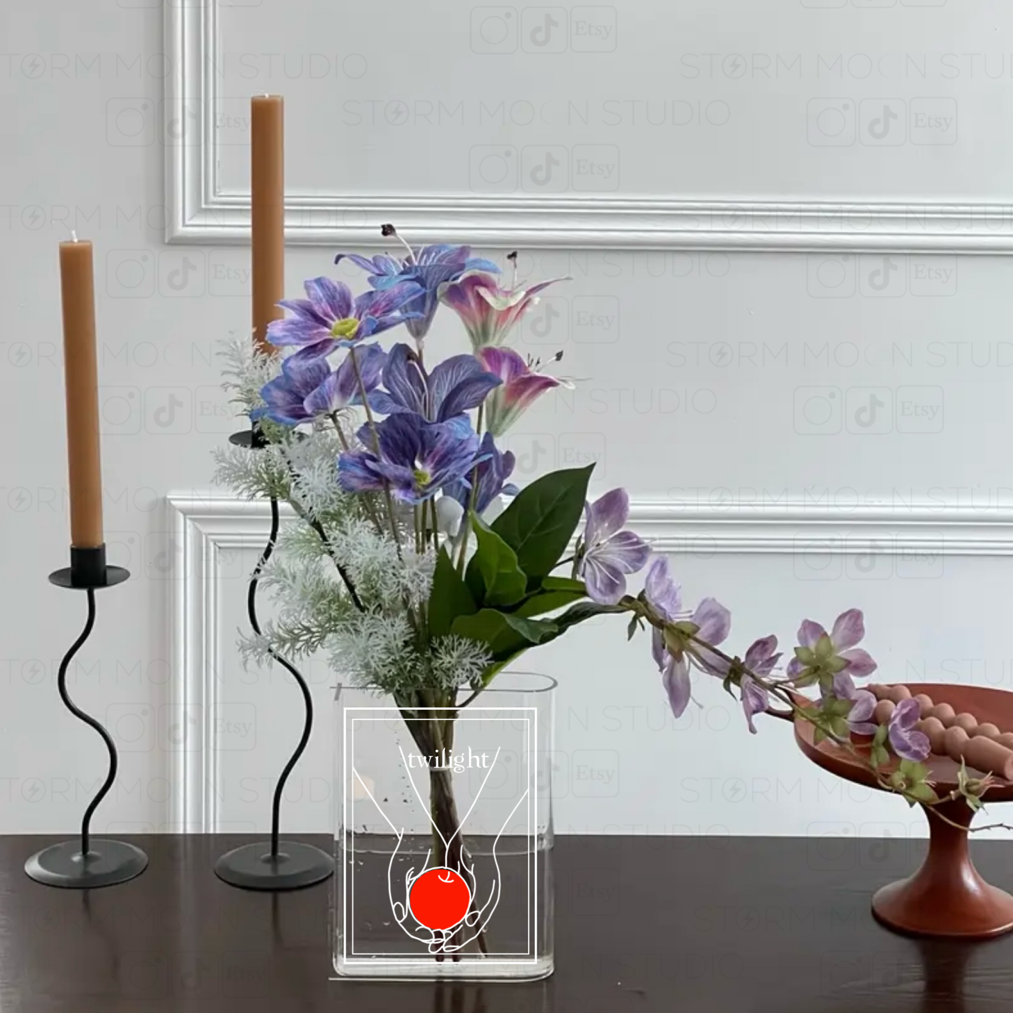 Custom Acrylic Book Vase