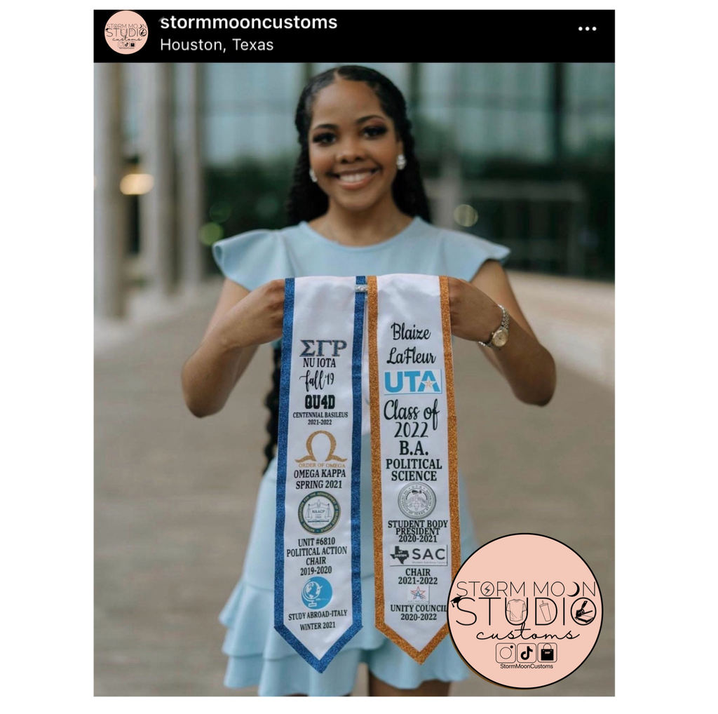Custom Graduation Stole (various styles)