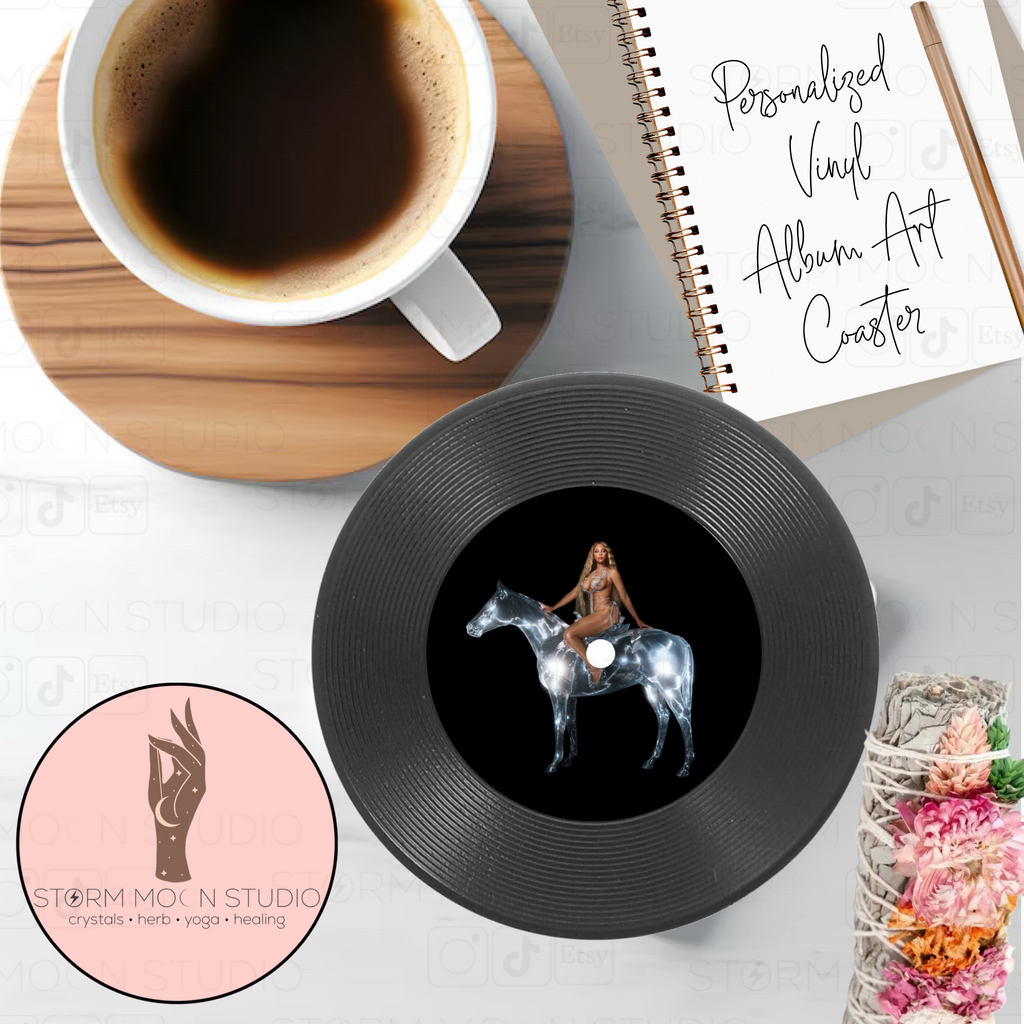 Personalized Vinyl Record Coasters