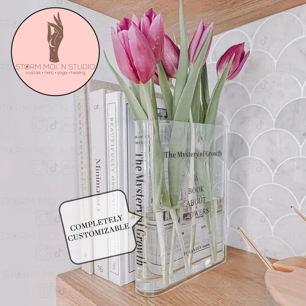 Custom Acrylic Book Vase