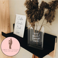 Custom Acrylic Book Vase