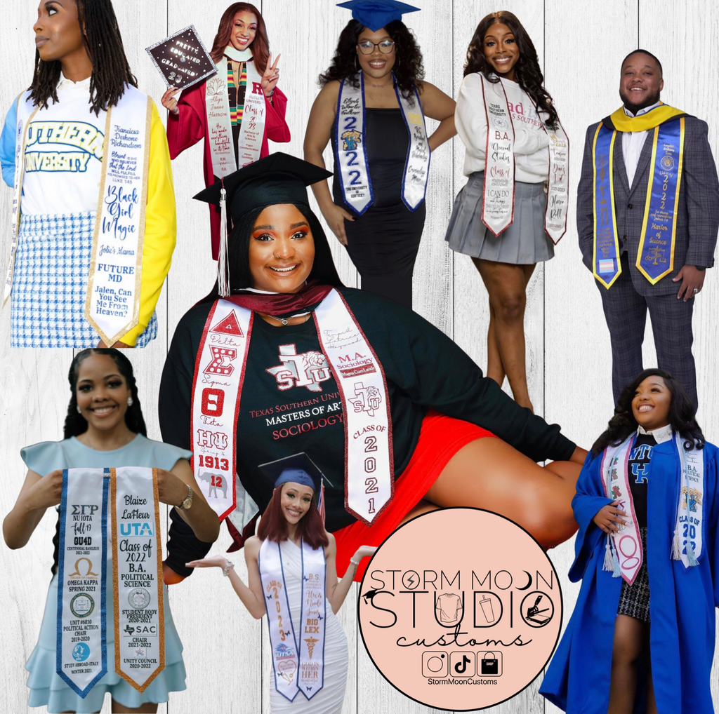 Custom Graduation Stole (various styles)