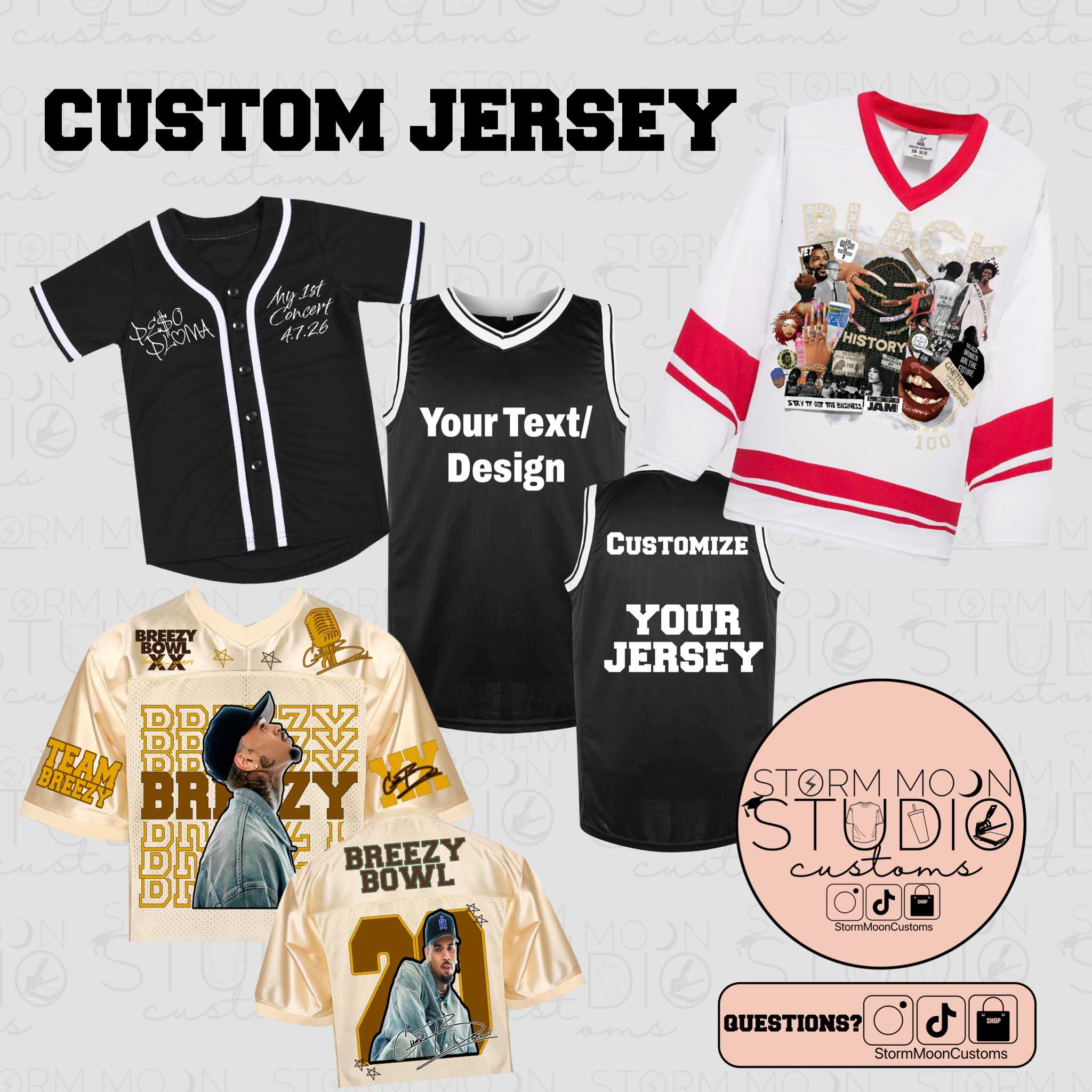 Custom Jersey (various styles)